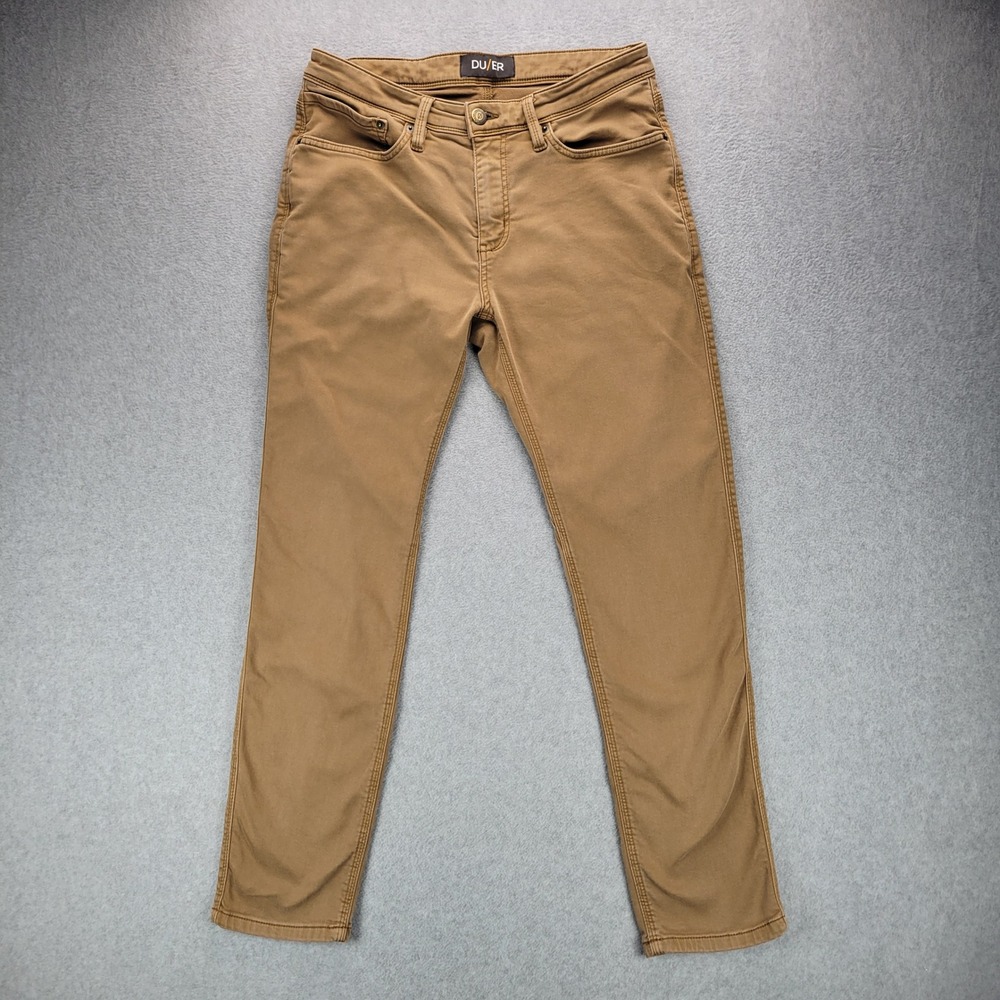 DU/ER Men's Tan Chinos - Slim Fit